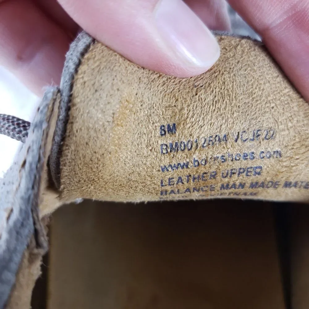 Born Voodoo Too Taupe Brown Combo Men's Leather Sneakers Size 8M